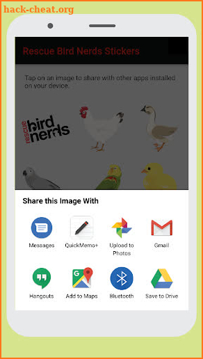 Rescue Bird Nerds Stickers screenshot