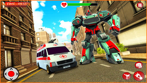Rescue Robot Ambulance Doctor Robot Transformation screenshot