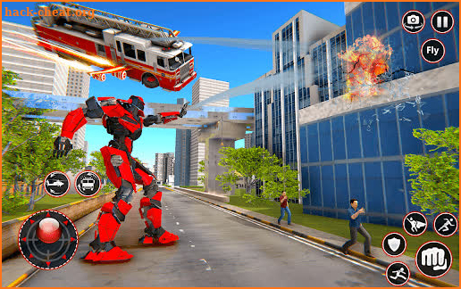 Rescue Robot Car Transform - FireTruck Robot Games screenshot