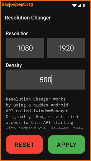 Resolution Changer — Uses ADB screenshot