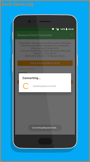 Resource Pack Converter for Minecraft (PC to MCPE) screenshot
