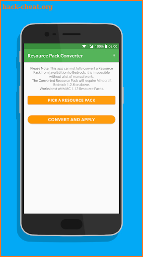 Resource Pack Converter for Minecraft (PC to MCPE) screenshot