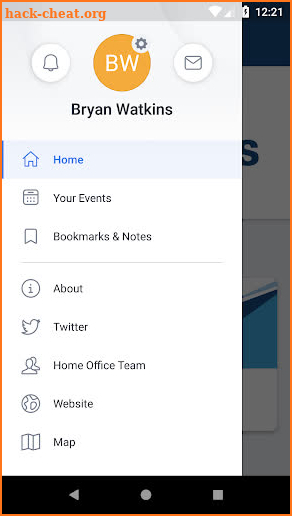 Resources Events screenshot