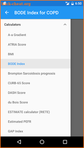 Respiratory Calculators screenshot
