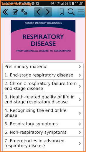 Respiratory Disease screenshot
