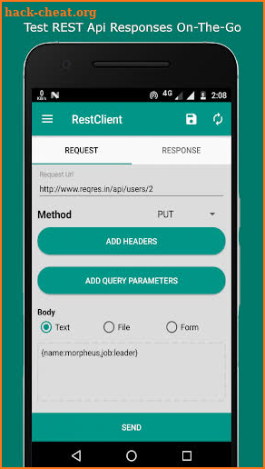 Rest Client - Test REST API with your phone screenshot