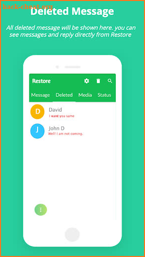 Restore : Recover Deleted messages & Status saver screenshot