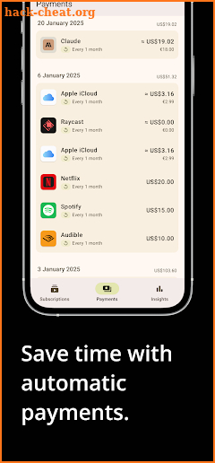 ReSubs: Subscription Manager screenshot