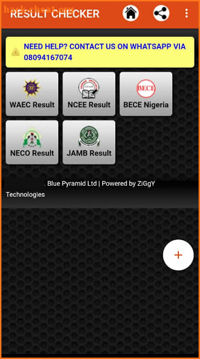 RESULT CHECKER (JAMB, WAEC, NECO, NCEE and others) screenshot