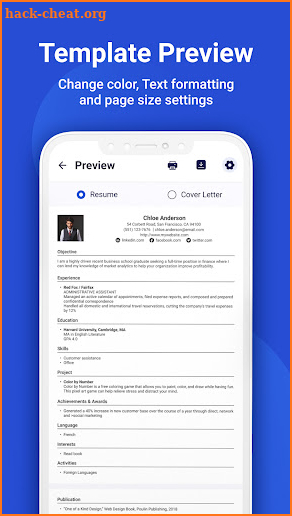 Resume Builder & CV Maker, Creator Template screenshot