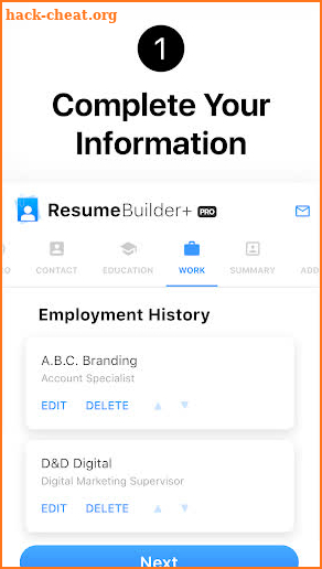 Resume Builder App Free: PDF Templates, CV Creator screenshot