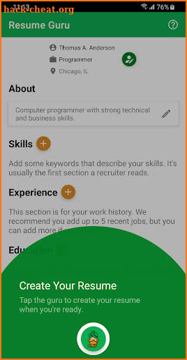 Resume Genie: Resume Builder screenshot