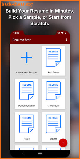 Resume Star - PDF Resume Builder App Free CV Maker screenshot