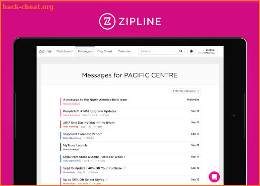 Retail Zipline screenshot
