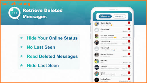 Retrieve deleted messages screenshot