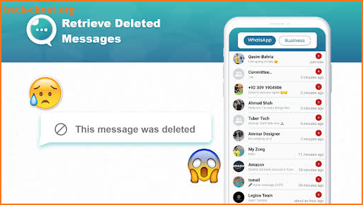 Retrieve deleted messages screenshot