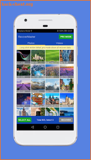 Retrieve Deleted Photos & Videos - Recover Master screenshot