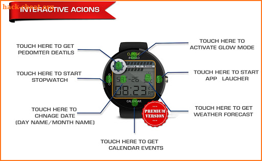 Retro Digital Watch Face & Clock Live Wallpaper screenshot