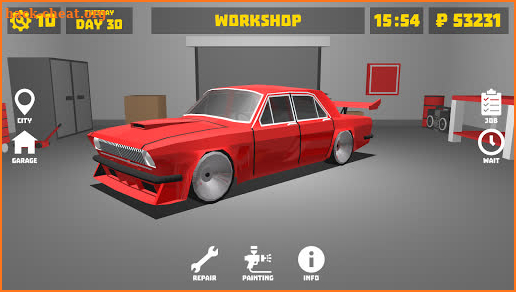 Retro Garage - Car Mechanic Simulator screenshot
