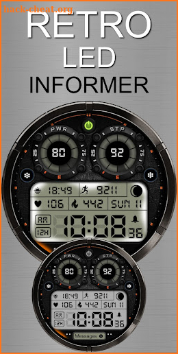 Retro LED Digital Informer E54 screenshot