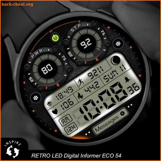 Retro LED Digital Informer E54 screenshot