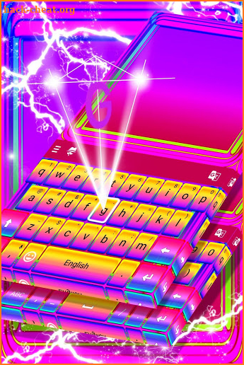 Retro Magenta Keyboard Theme screenshot
