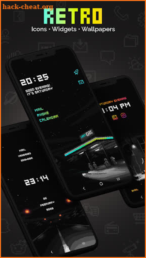 Retro Mode - Icon Pack (Neon) screenshot
