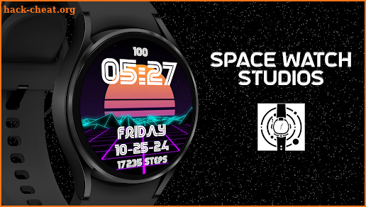 Retro Neon 80s Cool Watchface screenshot