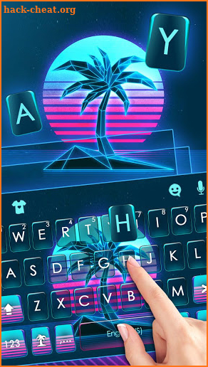 Retro Tree Keyboard Theme screenshot