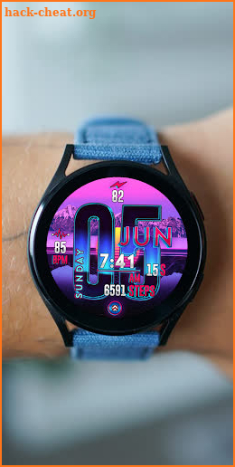 RETROWAVE 2022 Watch Face screenshot