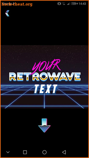 Retrowave Text Generator 🌴 (Retrowave Style Text) screenshot
