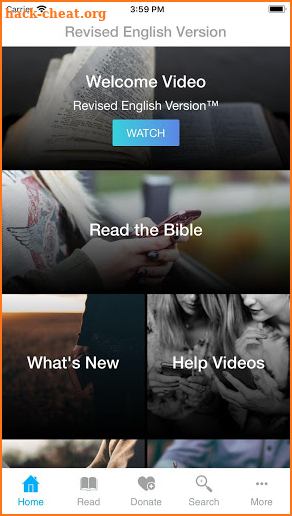 REV Bible App screenshot