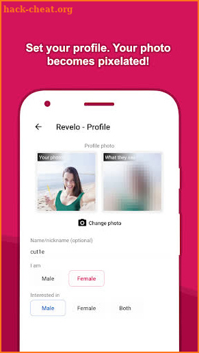 Revelo Mystery Chat screenshot