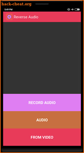 Reverse Audio screenshot