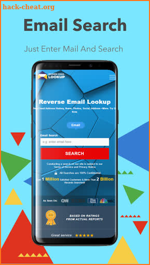 Reverse Email Lookup screenshot