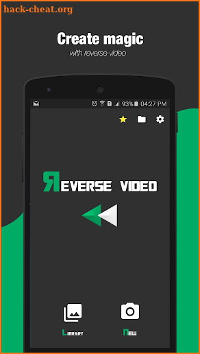 reverse video backwards screenshot