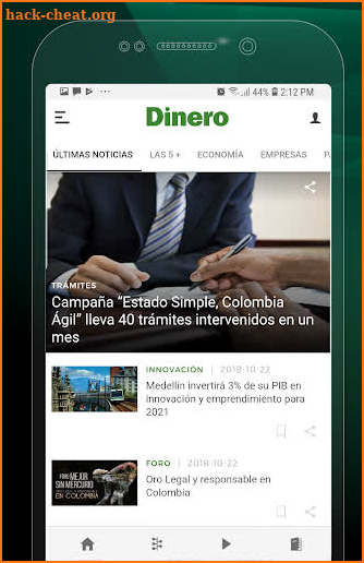 Revista Dinero screenshot