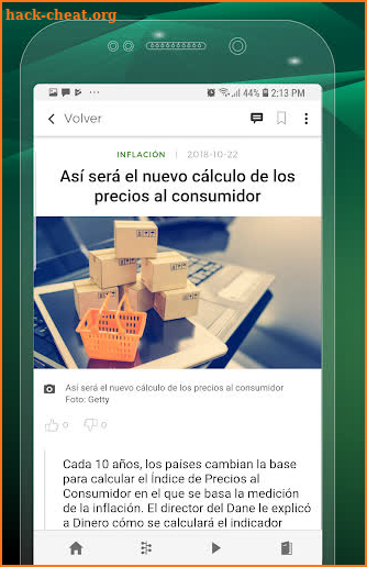 Revista Dinero screenshot