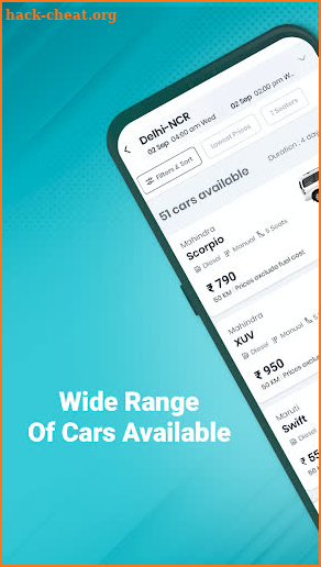 Revv App - Self Drive Car Rental Services in India screenshot