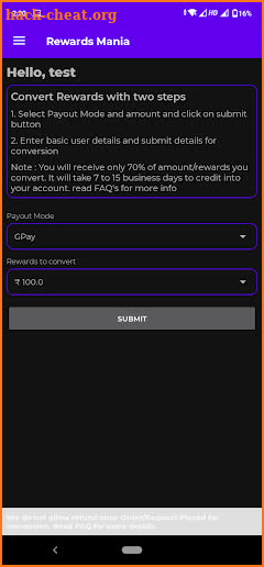 Rewards Mania - Convert Rewards and Redeem Rewards screenshot