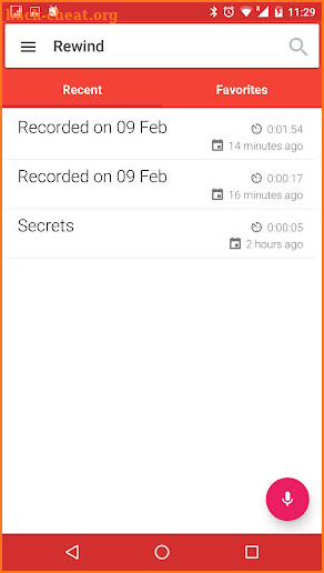 Rewind: Reverse Voice Recorder screenshot