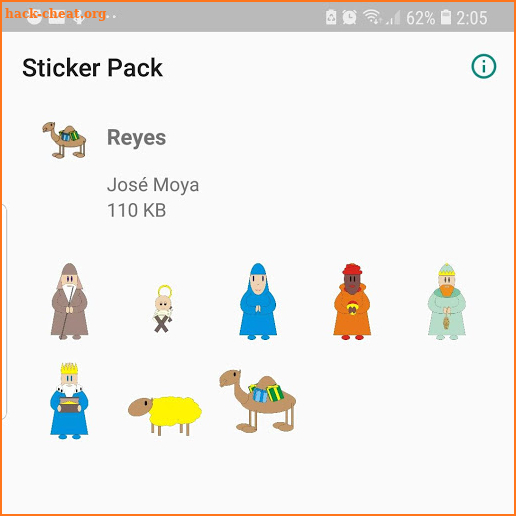 Reyes Magos Sticker App screenshot