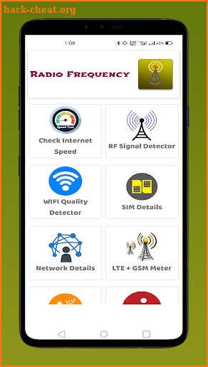 RF Signal Detector RF Signal Scanner screenshot