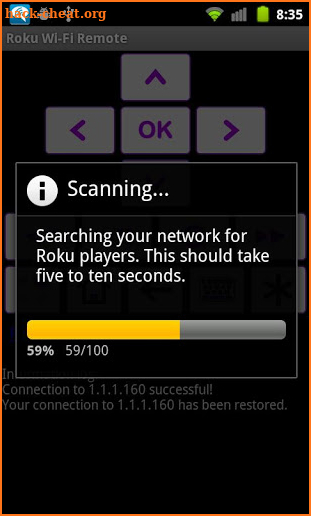 Rfi - remote for Roku players screenshot