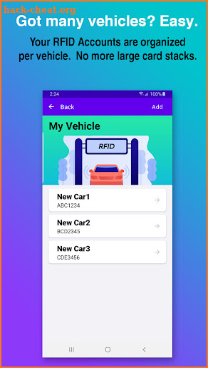 RFID Wallet EasyTrip AutoSweep screenshot