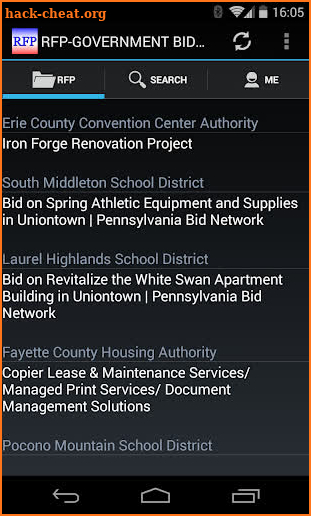RFP-Government Bid & Contract screenshot