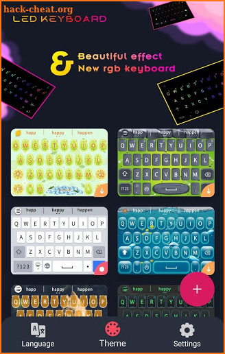 RGB LED Keyboard - Neon Colors Mechanical Keyboard screenshot