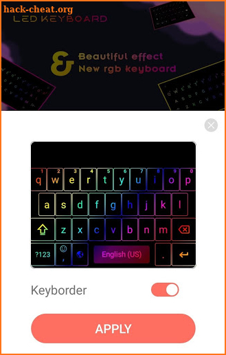 RGB LED Keyboard - Neon Colors Mechanical Keyboard screenshot