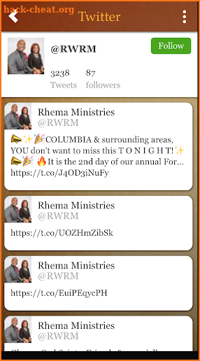 Rhema Word Restoration Ministries screenshot