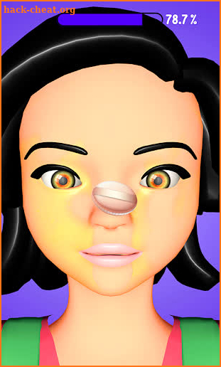 Rhinestone Makeup Removal Game screenshot